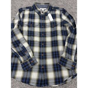 Outerknown Men's Small Blanket Shirt Plaid 100% Organic Cotton Flannel - NEW